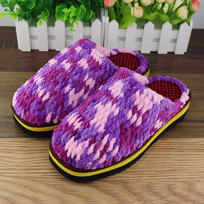 可选男款小冰条毛线鞋女款三合一毛线拖鞋纯手工钩针制作批量混发