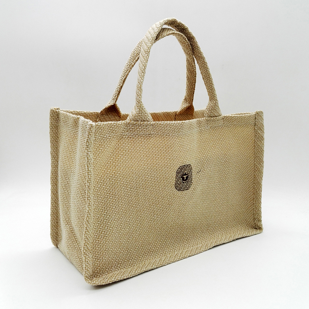 竹木盒包装手提袋 亚麻布包 茶叶包装布袋 便携购物袋 提供定制