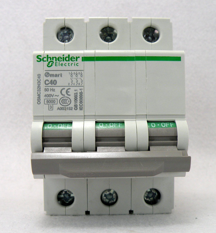 正宗施耐德 小型断路器 空气开关 osmc32n3c40 3p c40a