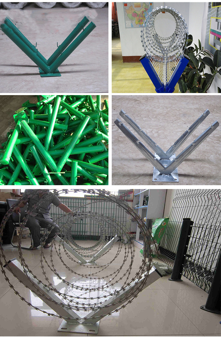 厂家生产刀片刺绳支架 按照客户要求安装定做