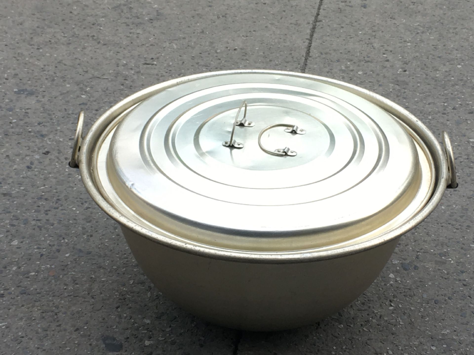 野战行军锅野营排用给养单元户外野炊灶具45l加厚班用行军大铝锅