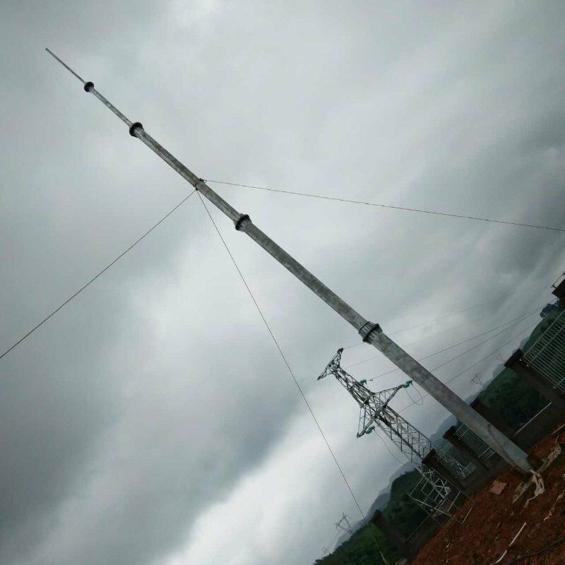 云普防雷gh环形热镀锌钢管避雷塔独立避雷针gh不锈钢管30米避雷塔