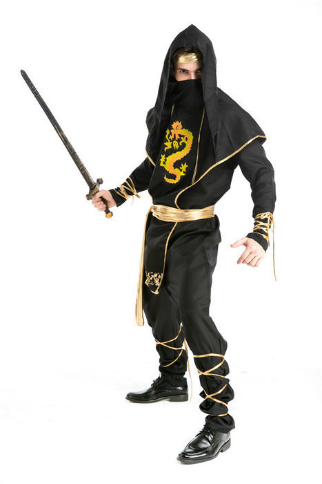 万圣节角色扮演忍者服装杀手装男装制服诱惑派对聚会舞台装演出服