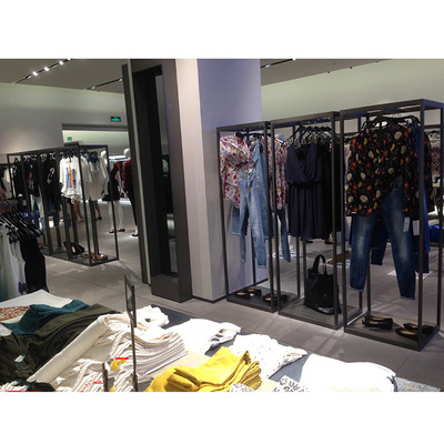 凯尔达服装店男女装正挂展示高架 铁艺落地式展架 包包展示架