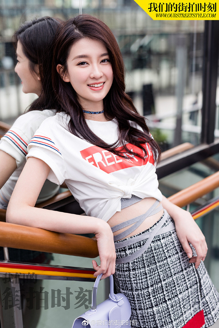 韩版欢乐颂2乔欣关雎尔同款字母印花t恤修身格子半裙休闲套装女装