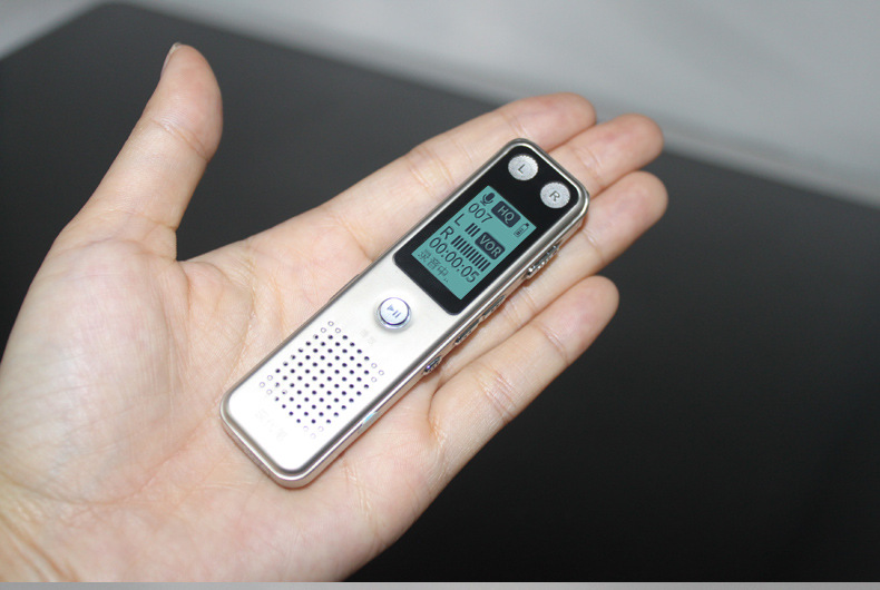 现代笔k18微型录音笔专业高清降噪 远距正品取证声控mp3迷你有屏