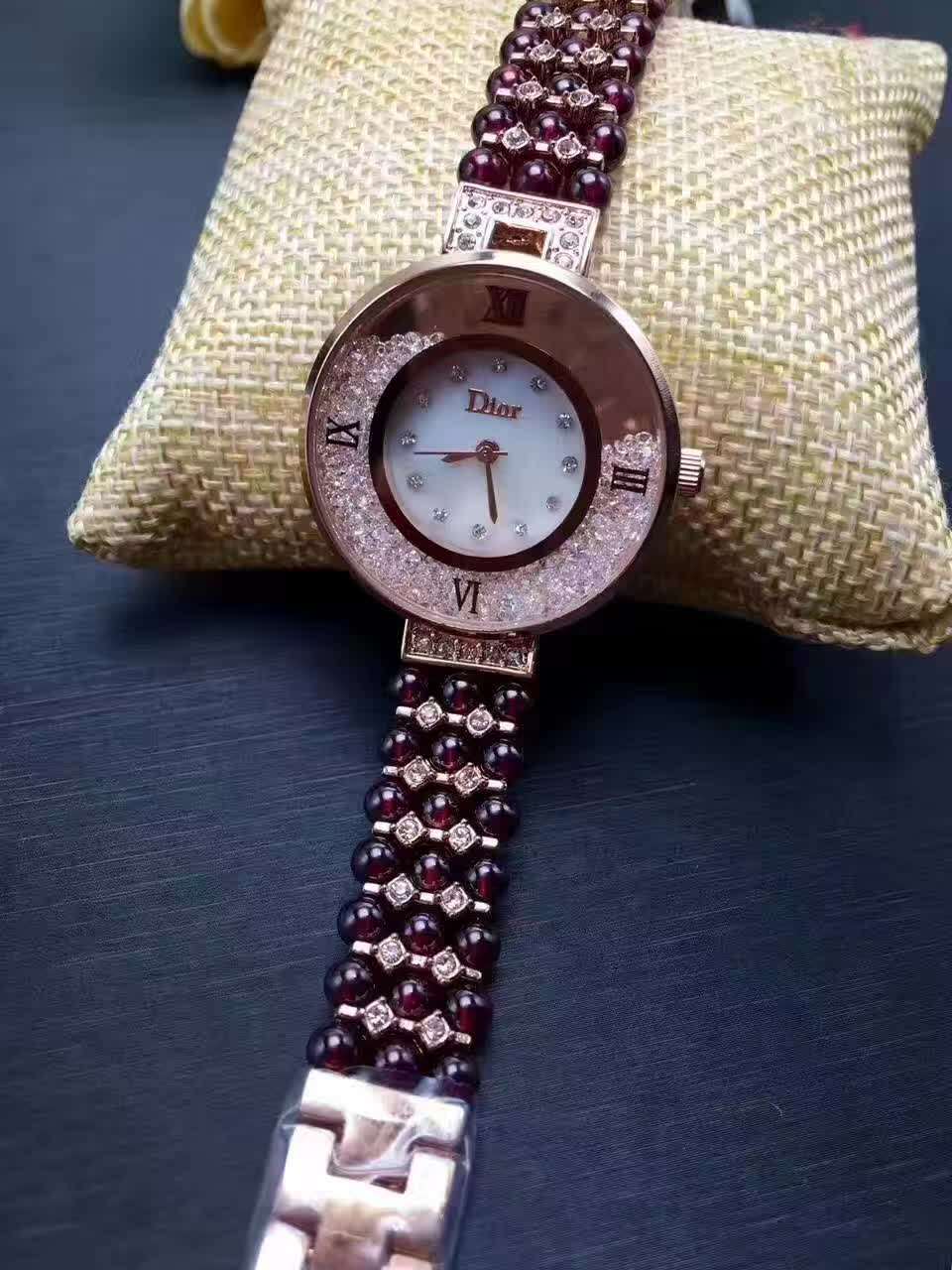 天然宝石手表 天然石榴石表带批发