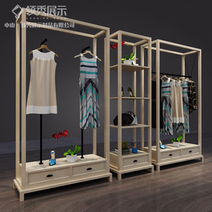 服装店展示道具,女装店展示架,展示柜,厂家定制,木质货架