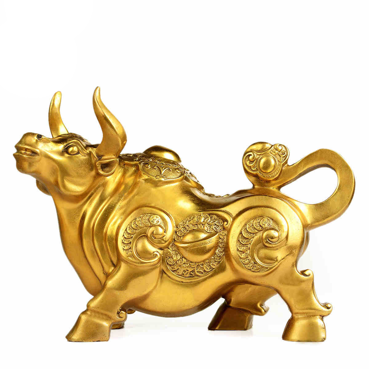纯铜牛摆件金钱牛旺市牛办公室礼品