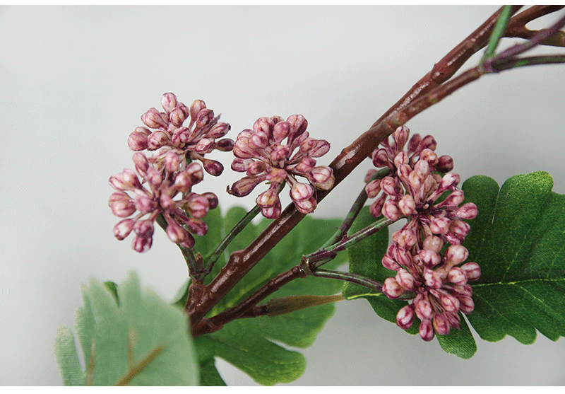 产地货源欧式仿真花束批发单支松虫果 家居装饰假花婚庆仿真植物