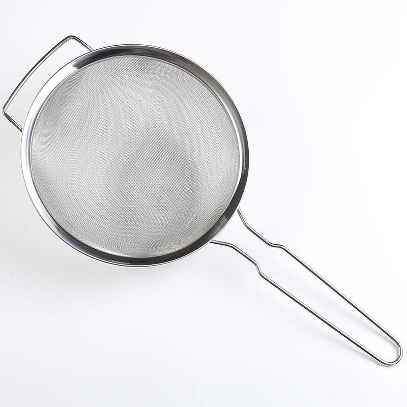 8-12寸不锈钢网漏宽边斜纹油格燕窝豆浆过滤漏勺油捞定制logo批发
