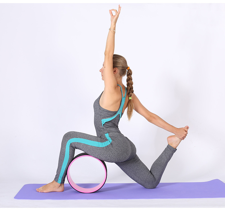 瑜伽轮正品加宽达摩轮瑜珈圈普拉提圈后弯器腰椎拉伸辅助防滑