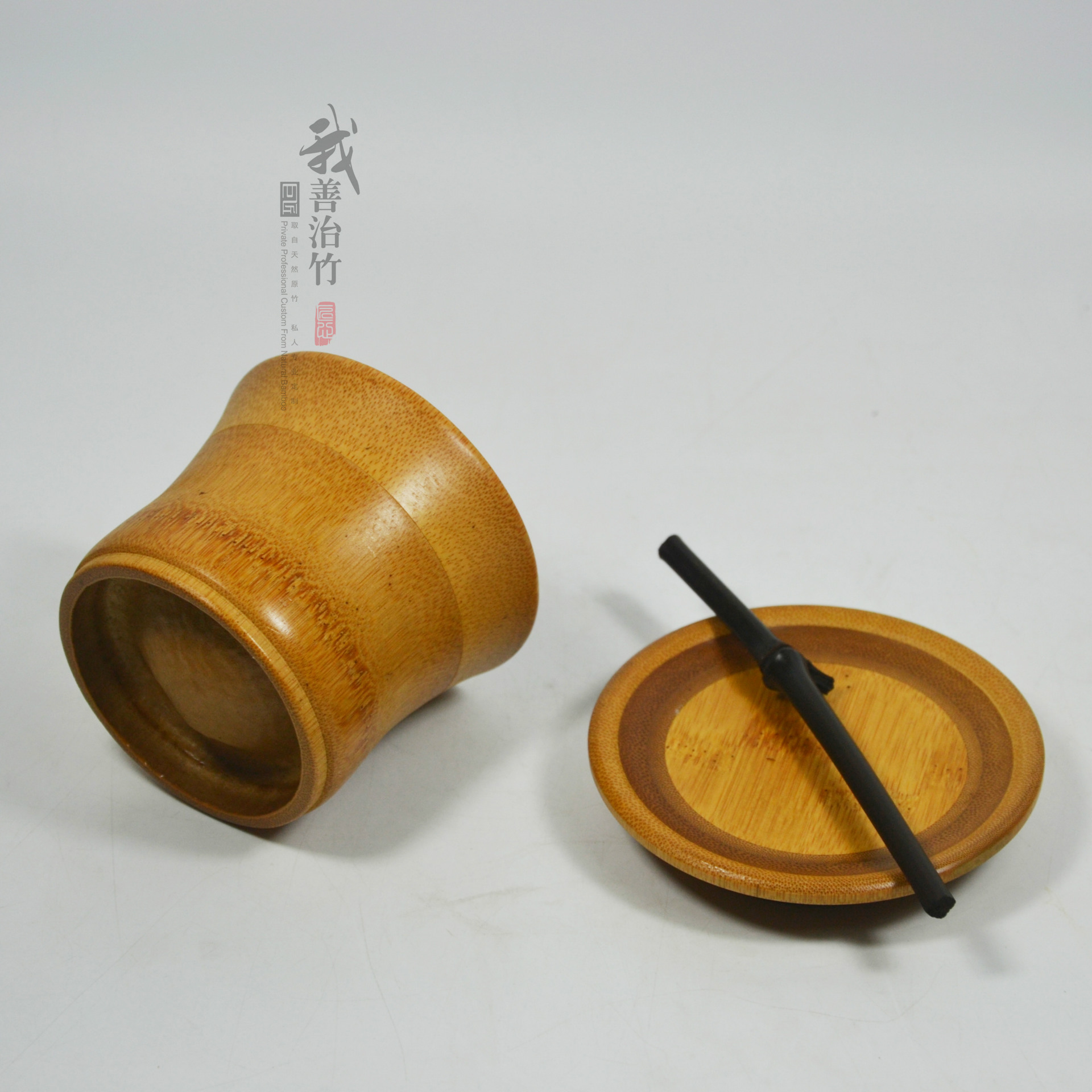 厂家批发天然竹茶杯竹盖碗茶杯手抓壶敬茶碗功夫茶杯竹茶盏竹枝