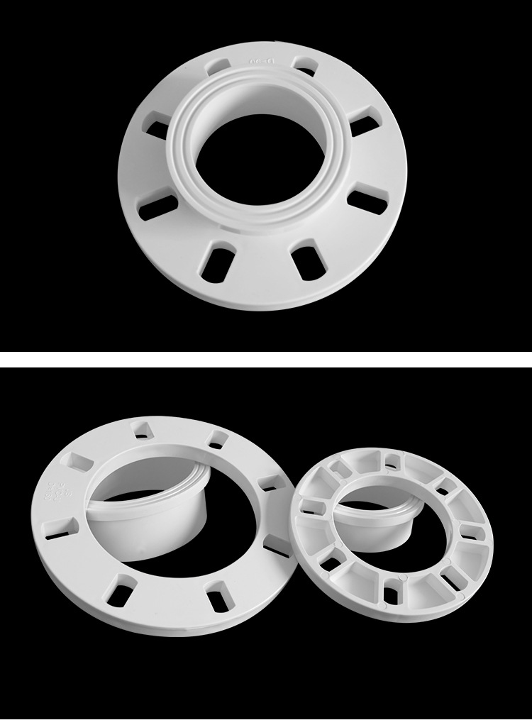 工厂批发pvc活套分体法兰 平承法兰 50-400规格齐全灰白色免费拿