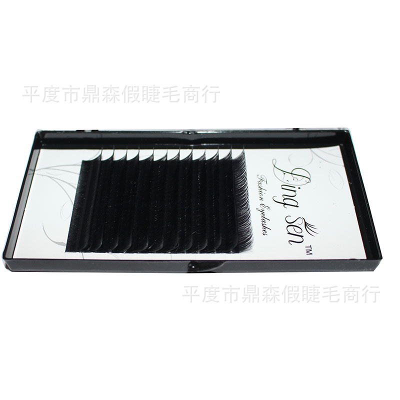 Dingsen False Eyelashes Factory Wholesale Grafting False Eyelashes 0.20 Thick round Silk Various Bending Sizes Can Be Fixed