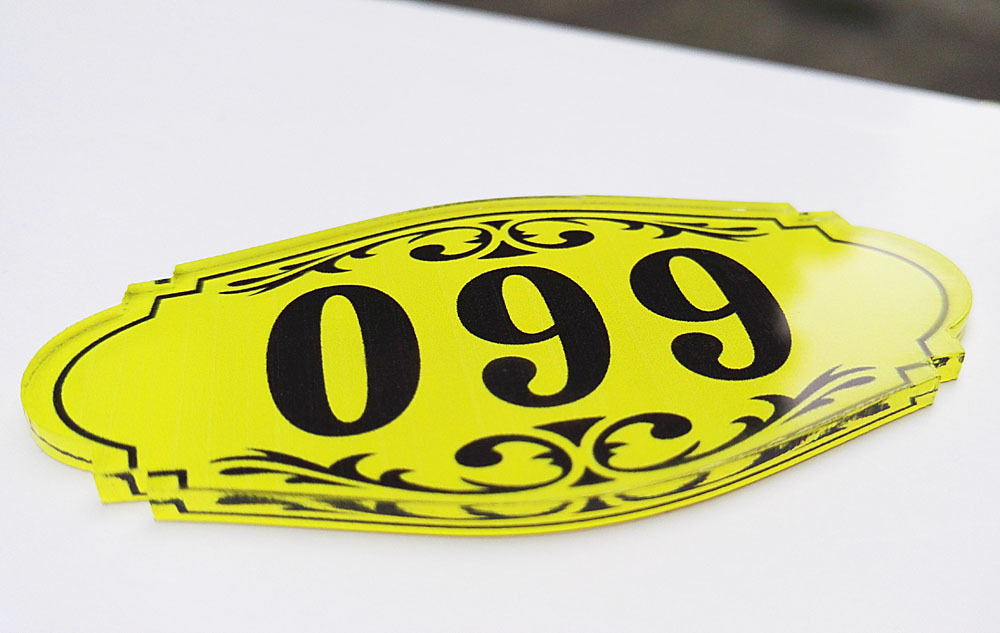 亚克力数字门牌号 宾馆房间门牌 号码贴牌 酒店房号牌提示牌定制