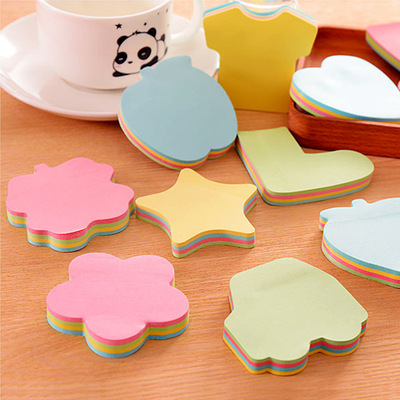 几何形创意便利贴 异形造型留言 便签纸 记事贴 n次贴 即时贴