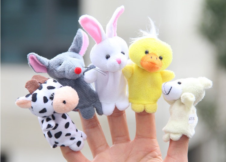 早教手偶手指偶幼儿园讲故事动物指偶游戏玩偶小动物手指玩偶