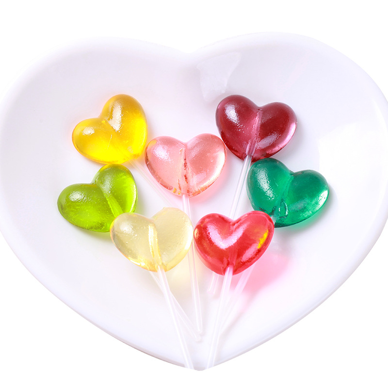 韩国进口休闲零食批发 创意零食 韩美禾爱心棒棒糖硬糖结婚糖果