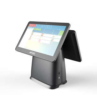 迈宝乐e300安卓双屏奶茶便利店触摸收银一体机服装店收款pos机