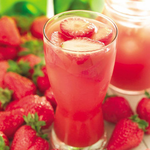 浓缩草莓汁6倍 食品饮料半成品原料 新鲜健康果浆果酱 25kg/桶