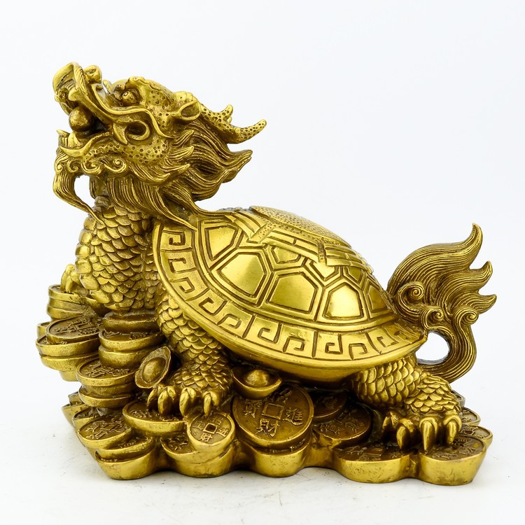 8寸 7寸八卦龙龟 龙头龟摆件 金钱龟家居风水摆设