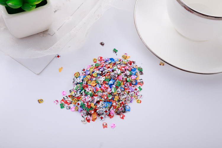 软陶片卡通动物软陶条可切片粘土手机壳手工diy配件美甲切片