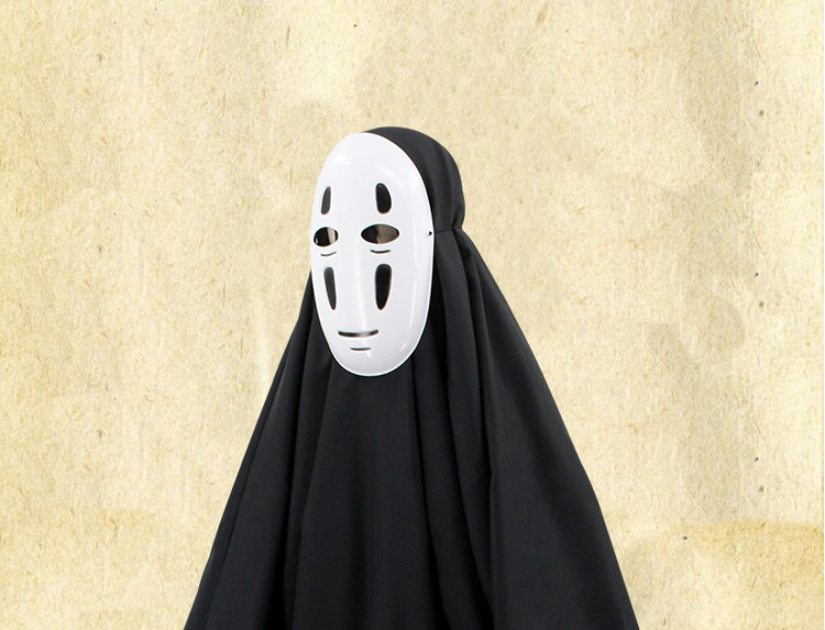千与千寻cos 千与千寻无脸男 cosplay服装万圣节cos服面具全套