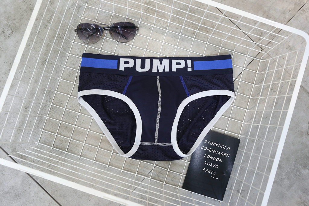 一件起批 pump!男士网孔弹力布炫彩三角运动内裤 q弹透气不粘身