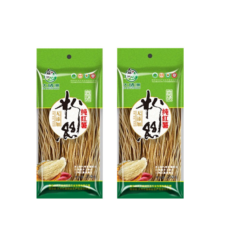 定做红薯粉丝包装袋bopp/ldpe三边封粉条包装袋干货食品彩印袋