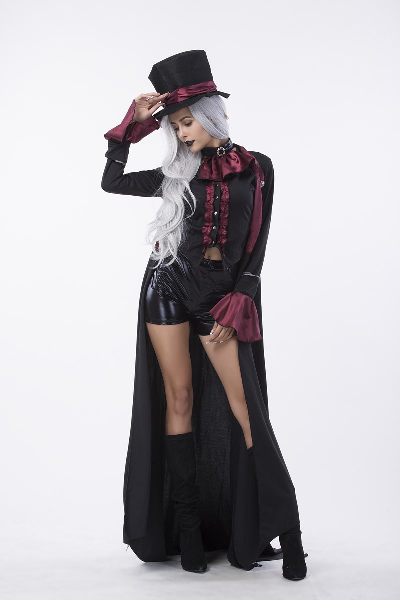 万圣节服装女吸血鬼恶魔扮演酒吧夜店绅士情侣鬼装演出服摄影写真