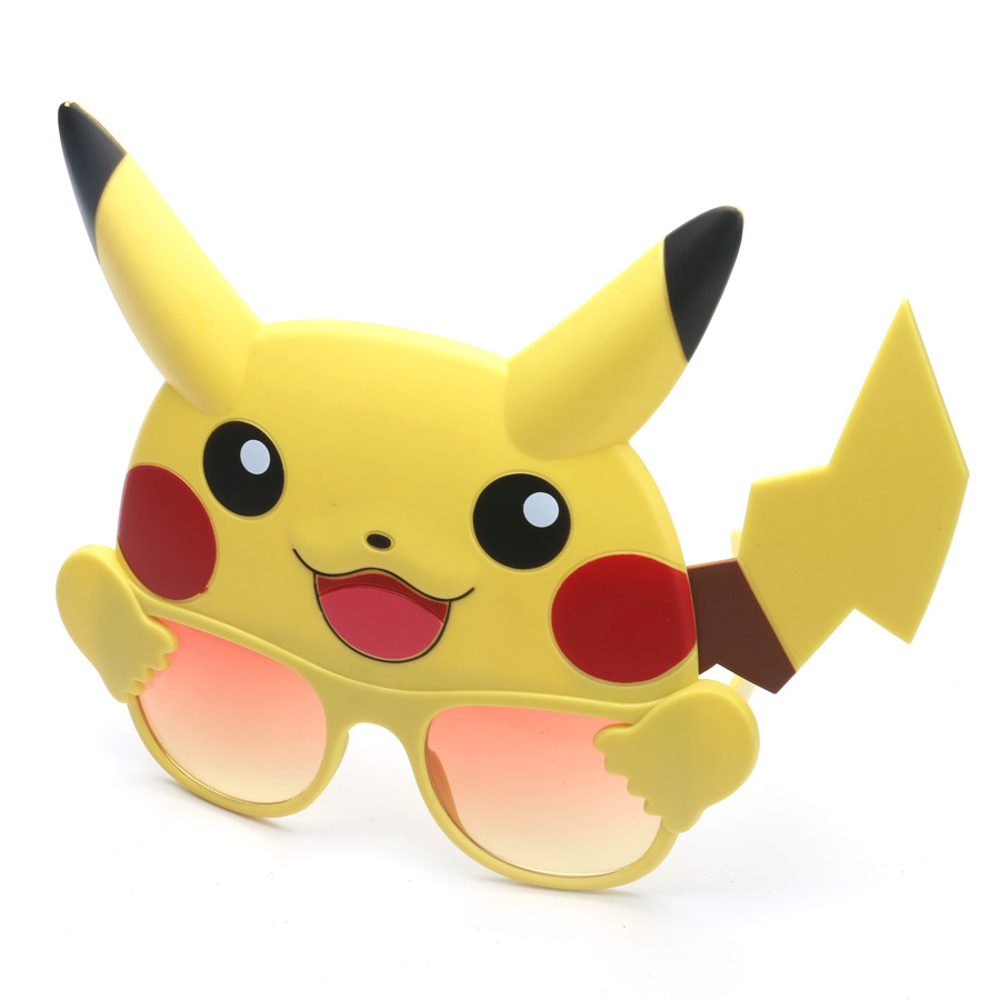 创意皮卡丘搞怪眼镜神奇宝贝手办礼物口袋妖怪拍照摆件派对用品-阿里