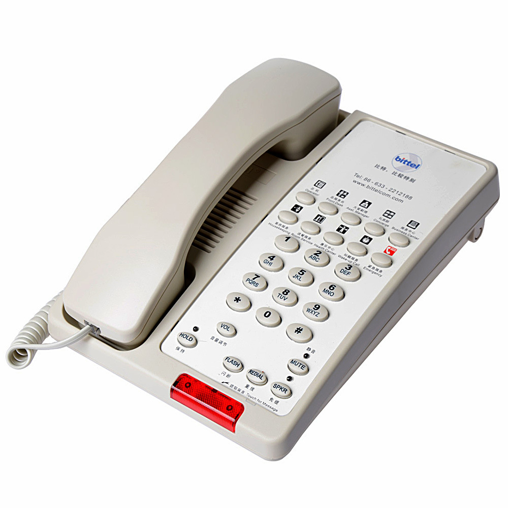bittel比特酒店客房电话机大面板宾馆房间固话座机38a-10s