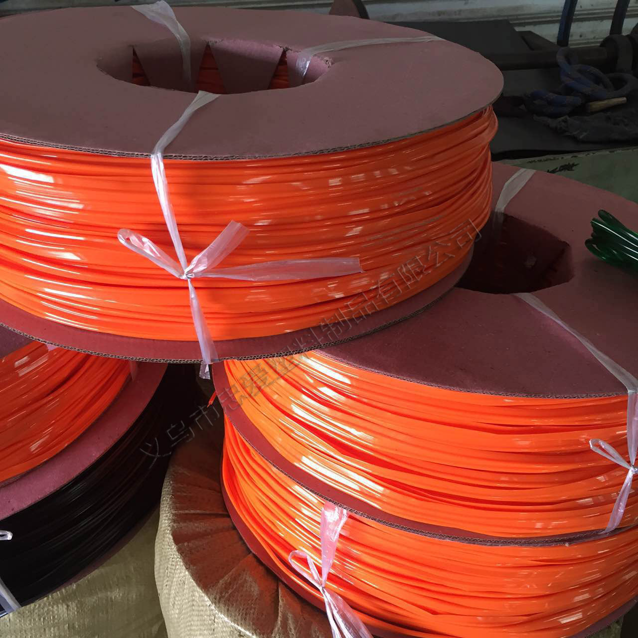 箱包现货水线橘黄色开口单边牙条开线t型骨塑料骨条卡线嵌线开线