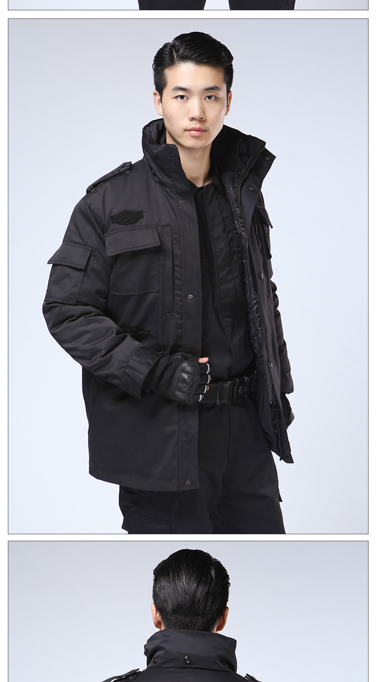 锐腾特价保安寒棉大衣安保特勤作战大衣多功能加厚棉衣99作战棉袄