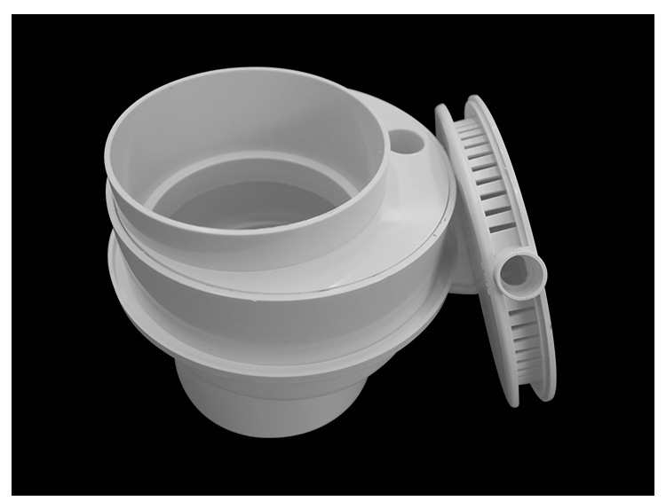工厂批发pvc承插式高位带孔偏心底座积水排水器 带积水处理器