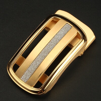 防过敏不锈钢皮带扣头 男士自动扣腰带头 商务卡子配件3.5裤带头