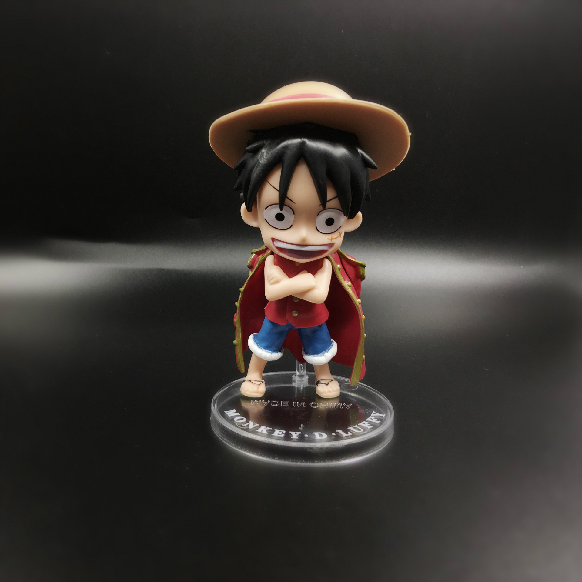 48代3款海贼王q版吃货路飞手办模型动漫公仔礼品摆件一件代发