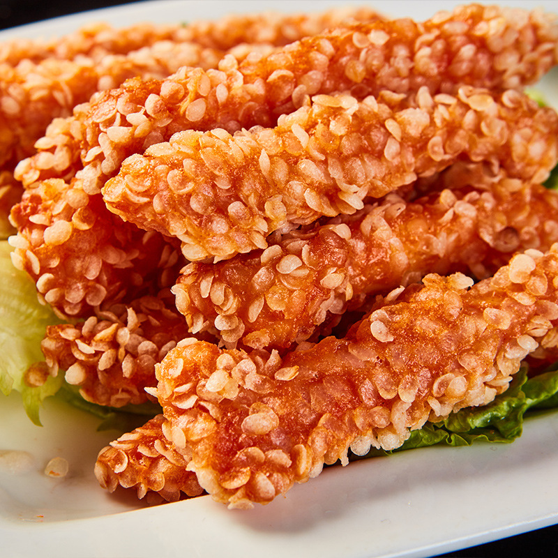 无骨雪花鸡柳排条4.5斤批发冷冻腌制半成品小吃食材 厂家顺丰速运