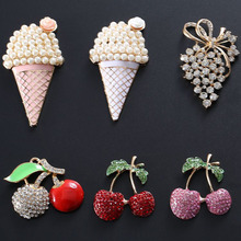 diy手机壳饰品配件珍珠冰淇淋镶钻樱桃蘑菇饰品手工贴钻材料批发