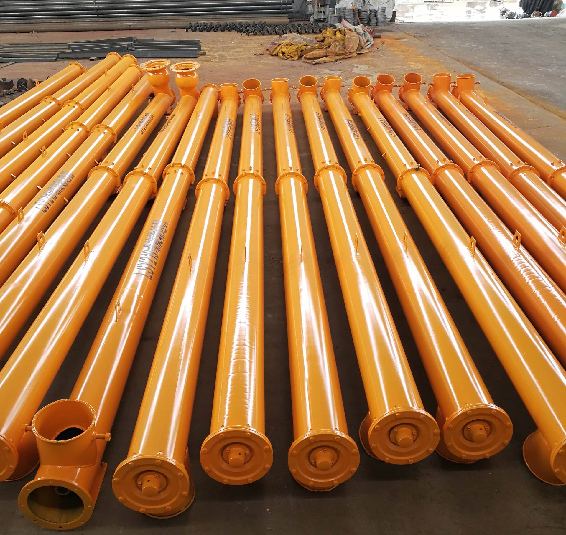 厂家直销219螺旋输送机 订制3-15米干料混凝土输送机 管式输送泵