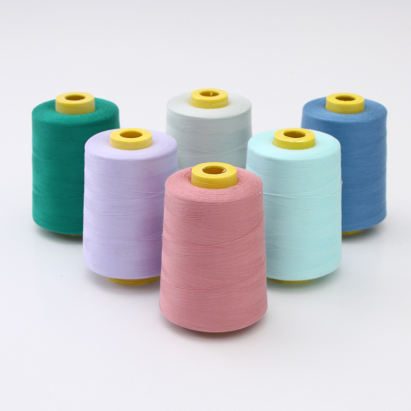 402涤纶线缝纫线 涤纶缝纫机线缝纫锁边线 高强度服装线厂家直销