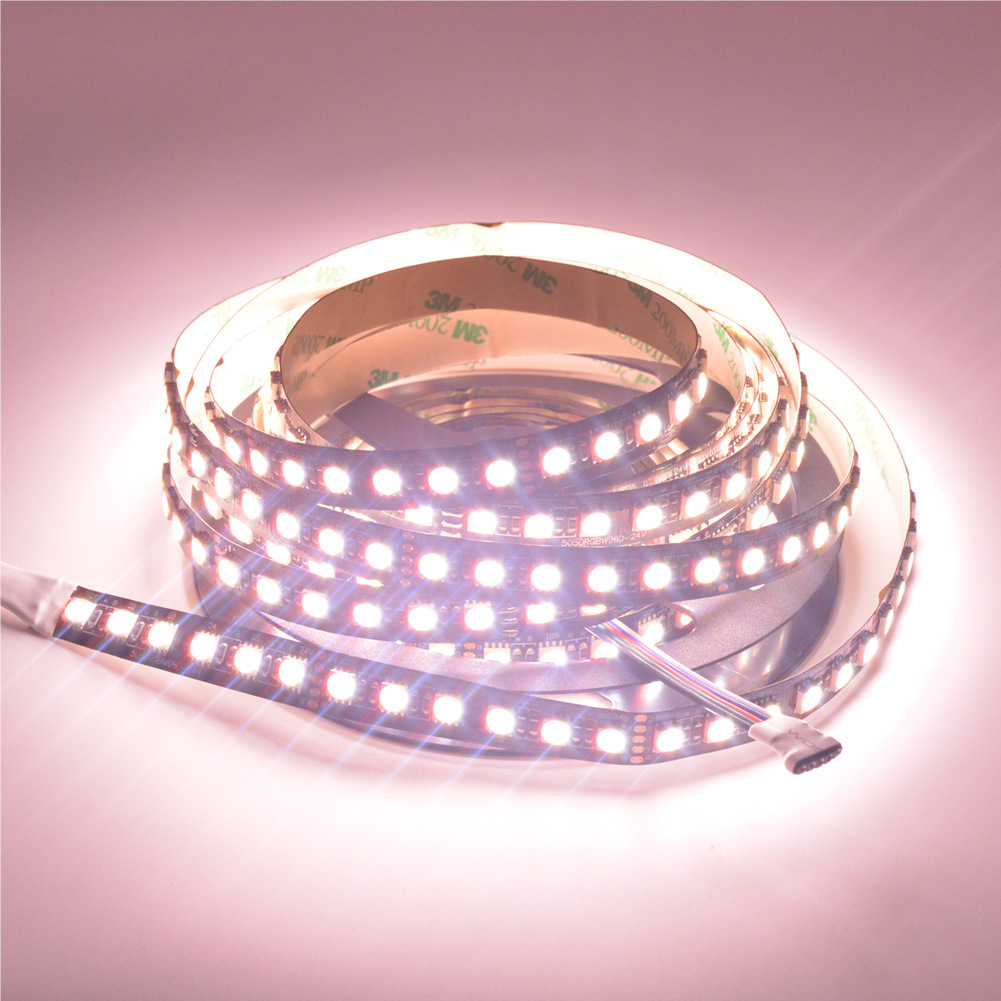 厂家直销5050单颗rgbw高亮软灯带ledrgbcw软灯条96灯rgbww灯条