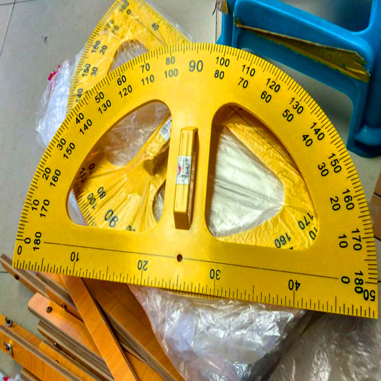 老师用教学量角器 塑料量角尺 50cm半圆量角尺 圆规三角板教具