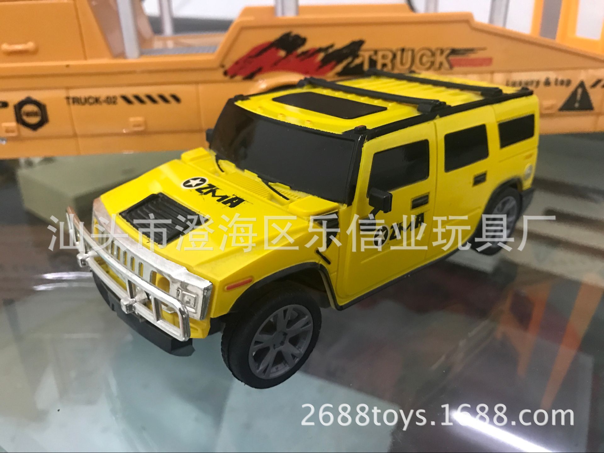 平板车 充电动遥控重卡货运拖头工程挂车模型儿童玩具车