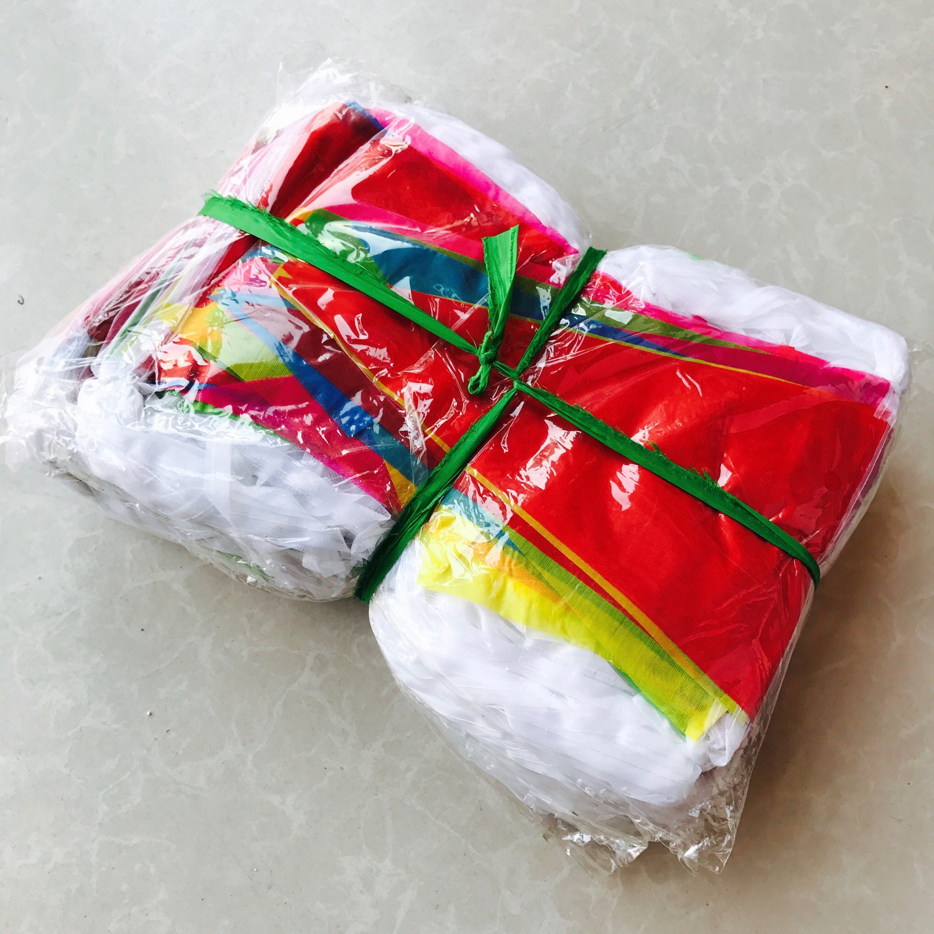 三角串旗小彩旗 原绳彩旗 开业婚礼会场布置 工地警示旗 户外小旗