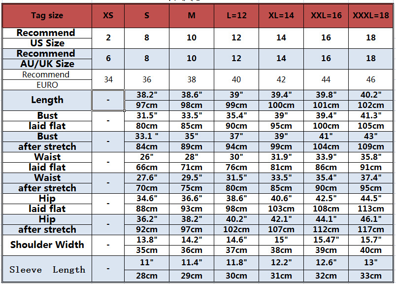 欧美码数对照表