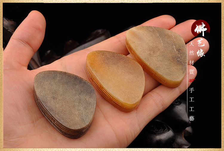 天然驴蹄素面吊坠 挂件 带满鱼子花纹 文玩把件 古玩杂项