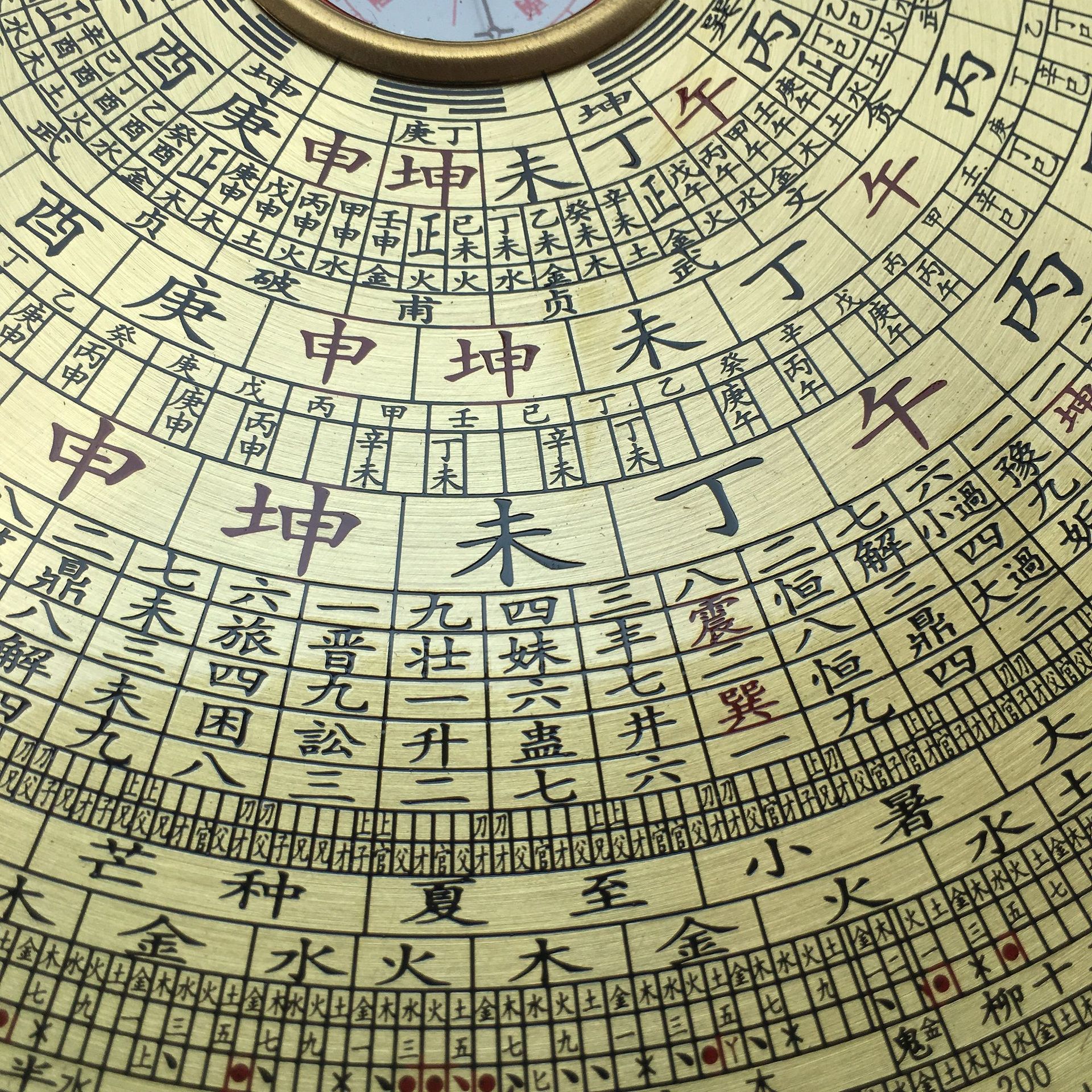 鑫雕六寸综合专业罗盘 厂家批发 地理宗教 正品专业风水 雕刻罗经