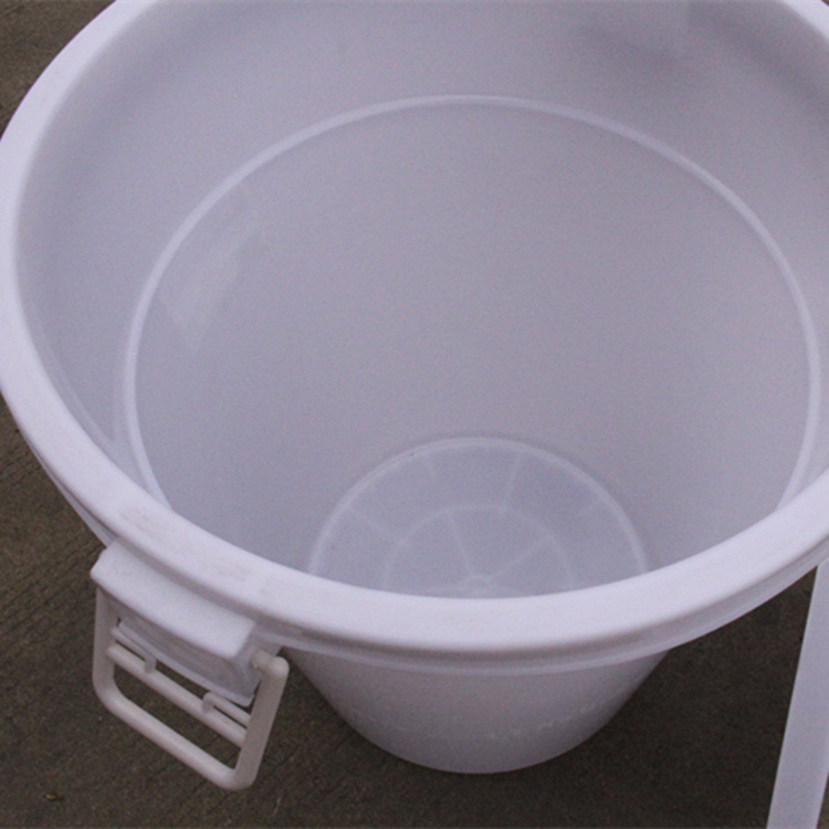 批发加厚150l大水桶塑料水缸家用储水桶蓄水缸白色带盖圆形浸泡桶